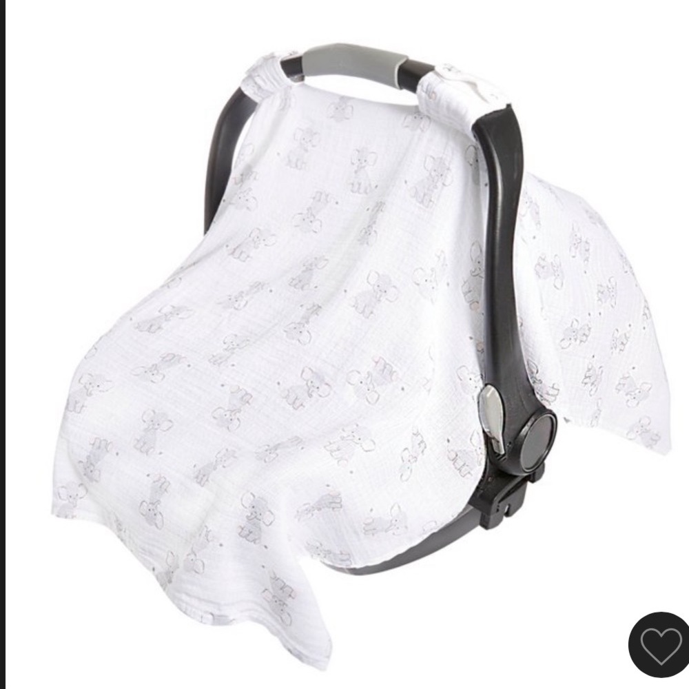 Aiden & Anais Infant Sleep Bag SM, Car Seat Cover “Hello Elephants” changing pad